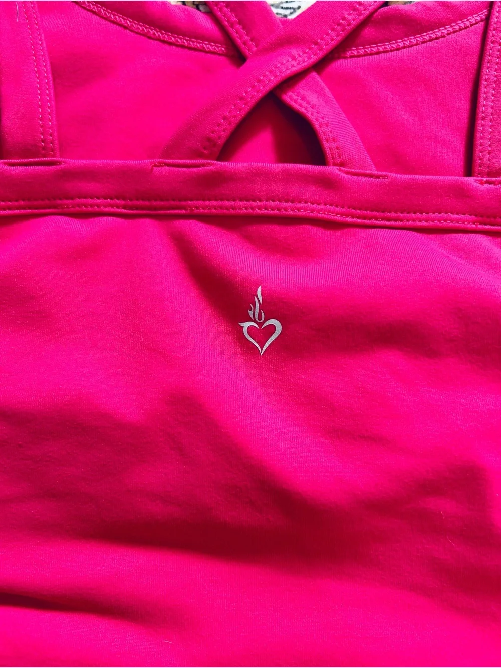 Hot Pink Torrid Cross-Back Sports Bralette
